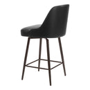  Zuo Keppel 109973 Swivel Counter Stool - Black & Bronze IMAGE 5