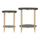  Zuo Koper 109775 Coffee Table Set - Black IMAGE 2