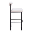  Zuo Livorno 109812 Barstool - Ivory IMAGE 2