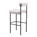  Zuo Livorno 109812 Barstool - Ivory IMAGE 5