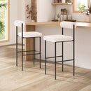  Zuo Livorno 109812 Barstool - Ivory IMAGE 8