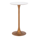  Zuo Auray 109829 Bar Table - White & Gold IMAGE 2