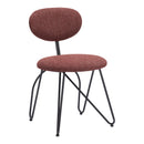  Zuo Novi 110018 Dining Chair - Maroon Brown IMAGE 1