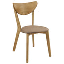  Coaster Furniture Elowen 108442 Wood Dining Side Chair - Light Walnut IMAGE 1