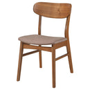  Coaster Furniture Dortch 108462 Dining Side Chair - Walnut and Brown IMAGE 4