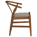  Coaster Furniture Dinah 108472 Wood Wishbone Dining Side Chair - Walnut IMAGE 8