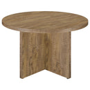  Coaster Furniture Jamestown 183021 Round 47-inch Composite Wood Dining Table - Mango IMAGE 5