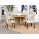  Coaster Furniture Jamestown 183021 Round 47-inch Composite Wood Dining Table - Mango IMAGE 7