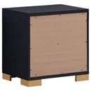  Coaster Furniture Marceline 222832 2-Drawer Nightstand - Black IMAGE 6