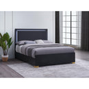  Size_Full -- Marceline 222831F Wood Full LED Panel Bed - Black IMAGE 2