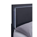  Size_King -- Marceline 222831KE Wood Eastern King LED Panel Bed - Black IMAGE 6