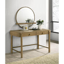  Coaster Furniture Arini 224308 Round Vanity Wall Mirror with Shelf - Sand Wash IMAGE 4