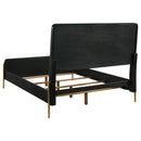  Size_King -- Arini 224330KE Rattan Eastern King Panel Bed - Black and Natural IMAGE 4