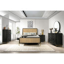  Size_King -- Arini 224330KE Rattan Eastern King Panel Bed - Black and Natural IMAGE 5