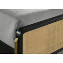  Size_King -- Arini 224330KE Rattan Eastern King Panel Bed - Black and Natural IMAGE 7