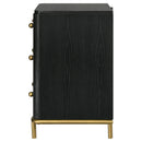  Coaster Furniture Arini 224332 3-Drawer Nightstand - Black IMAGE 5