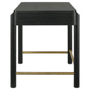  Coaster Furniture Arini 224337 2-Drawer Vanity Desk Makeup Table - Black IMAGE 6