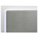  Size_King -- Caraway 224771KE Wood Eastern King LED Panel Bed - White IMAGE 6