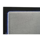  Size_King -- Caraway 224781KE Wood Eastern King LED Panel Bed - Black IMAGE 6