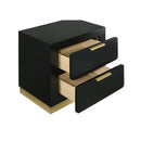  Coaster Furniture Caraway 224782 2-Drawer Nightstand - Black IMAGE 10