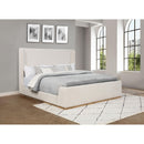  Size_King -- Coaster Furniture Nala Upholstered Sleigh Bed IMAGE 2