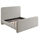  Size_King -- Wren 302052KE Upholstered Eastern King Panel Bed - Grey IMAGE 3