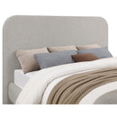  Size_King -- Wren 302052KE Upholstered Eastern King Panel Bed - Grey IMAGE 6