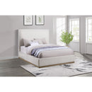  Size_King -- Knox 302053KE Upholstered Eastern King Panel Bed - Cream IMAGE 2