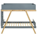  Coaster Furniture Frankie 460572T Wood Twin Over Twin Bunk Bed - Blue and Natural IMAGE 3
