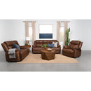  Coaster Furniture Ellington 508283 Upholstered Padded Arm Accent Chair - Dark Brown IMAGE 10