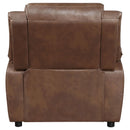  Coaster Furniture Ellington 508283 Upholstered Padded Arm Accent Chair - Dark Brown IMAGE 6