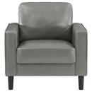  Coaster Furniture Ruth 508367 Upholstered Track Arm Accent Chair - Grey IMAGE 3