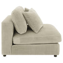  Coaster Furniture Blaine 509897 Upholstered Armless Chair - Sand IMAGE 8
