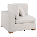  Coaster Furniture Lakeview 551461-SET 6 pc Upholstered Modular Sectional Sofa - Ivory IMAGE 3