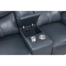  Coaster Furniture Sloane 610272 Upholstered Padded Arm Reclining Loveseat - Blue IMAGE 10