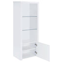  Coaster Furniture Jude 704251-SET 3-Piece Entertainment Center with 71" TV Stand - White High Gloss IMAGE 9