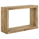  Coaster Furniture Benton 704839 Rectangular Solid Wood Sofa Console Table - Natural IMAGE 1