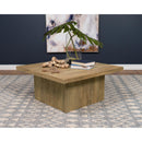  Coaster Furniture Devar 708068 Square Engineered Wood Coffee Table - Mango Brown IMAGE 2
