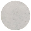 Coaster Furniture Astoria 709667 Round Genuine Marble Side End Table - White IMAGE 4