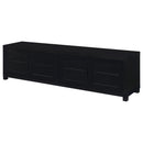  Coaster Furniture Jupiter 736303 4-door Engineered Wood 79-inch TV Stand - Black IMAGE 5
