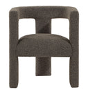  Coaster Furniture Petra 902880 Boucle Upholstered Accent Side Chair - Chocolate Brown IMAGE 2