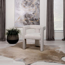  Coaster Furniture Petra 902881 Boucle Upholstered Accent Side Chair - White IMAGE 2