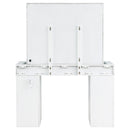  Coaster Furniture Regina 930245 Makeup Vanity Table Set with Lighting - White IMAGE 8