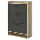  Coaster Furniture Denia 950404 3-tier Engineered Wood Shoe Cabinet - Grey IMAGE 6