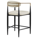 Coaster Furniture Tina 121184 Fabric Upholstered Counter Chair - Beige IMAGE 6