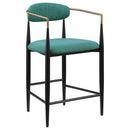  Coaster Furniture Tina 121185 Fabric Upholstered Counter Chair - Green IMAGE 1