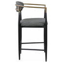 Coaster Furniture Tina 121186 Fabric Upholstered Counter Chair - Dark Grey (Set of 2) IMAGE 7