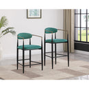  Coaster Furniture Tina 121188 Fabric Upholstered Bar Chair - Green IMAGE 9