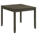  Coaster Furniture Parkwood 150410 5-piece Square Dining Table Set - Charcoal IMAGE 1