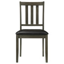  Coaster Furniture Parkwood 150410 5-piece Square Dining Table Set - Charcoal IMAGE 4